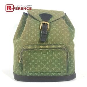 Louis Vuitton Monogram Montsouris Backpack Canvas khaki Green